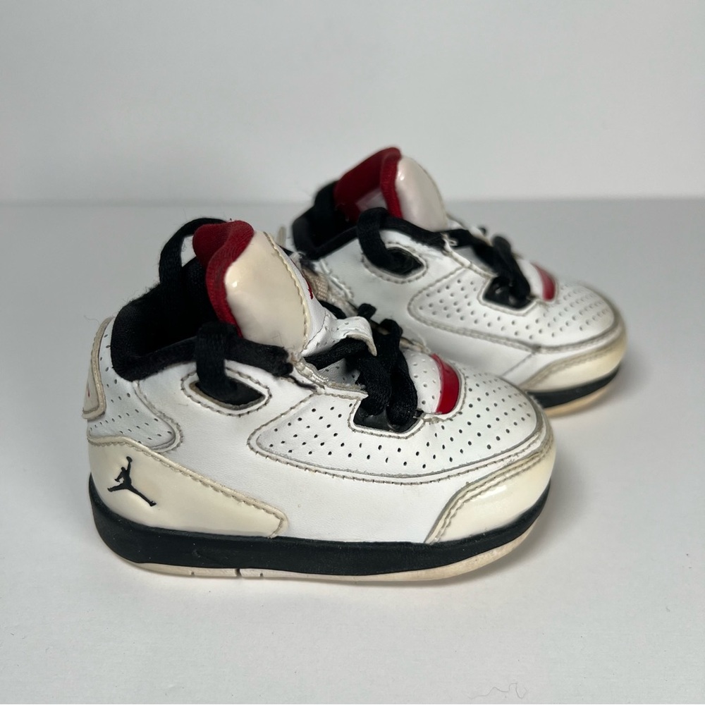 Jordan Baby Walker Shoes - White and Red